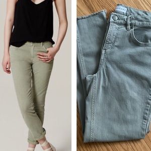 Green LOFT Modern Skinny Crop Pants size 27/4